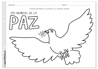 Día Mundial de la Paz - Actividad Paloma - Pipo