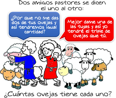 Acertios, acertijos matemáticos, Los pastores y las ovejas, matemática recreativa, Desafíos matemáticos, Problemas matemáticos, Problemas de lógica, Problemas de Ingenio, Acertijos con Solución, Acertijos para niños.