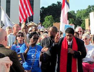 Rev. William Barber II at Moral Monday rally in North Carolina