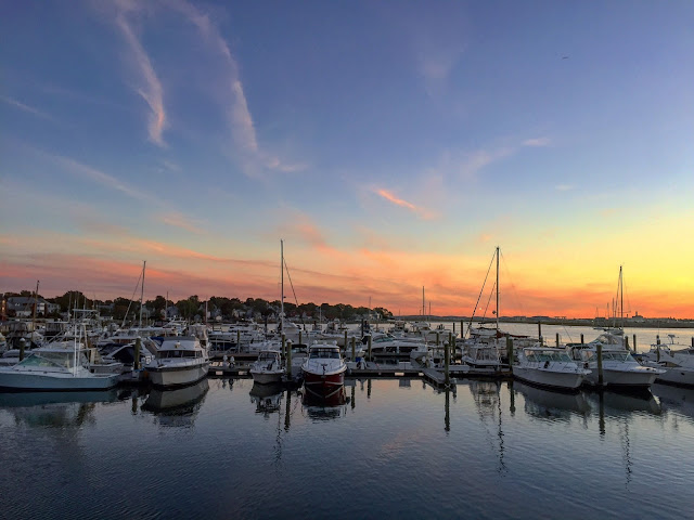 Sailboats in Boston Bay