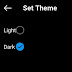 How to enable dark theme on instagram