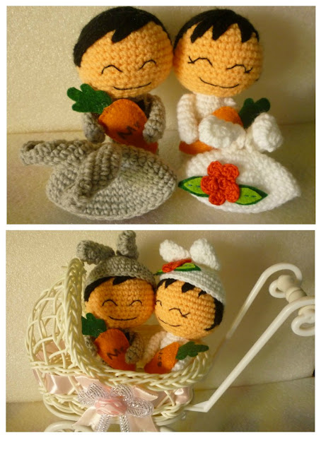 Crochet cute couple doll amigurumi kawaii wedding pattern gift