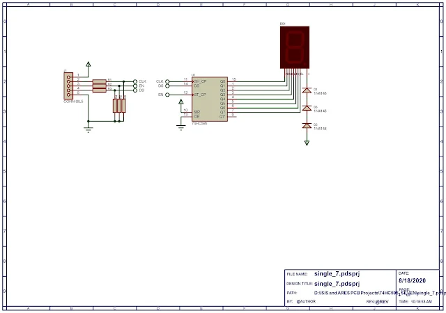 Making A Single 74HC595 Seven Segments Driver For Arduino PIC And AVR