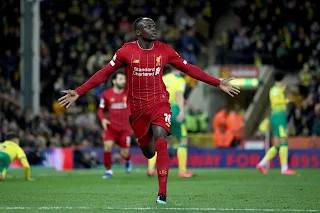 Norwich 0-1 Liverpool: Mane extends Reds' winning run with 100th goal in England