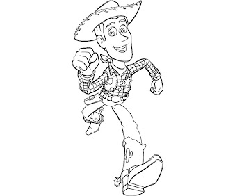 #10 Sheriff Woody Coloring Page