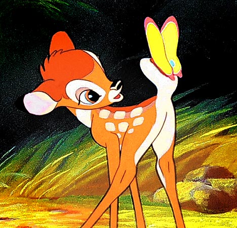 Disney World Bambi and Friends Cartoon Wallpaper