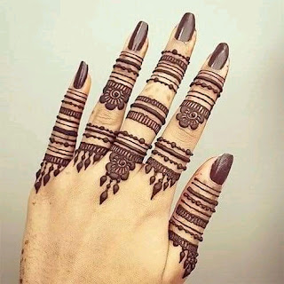 finger mehndi design