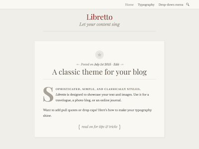 Libretto  WordPress theme 