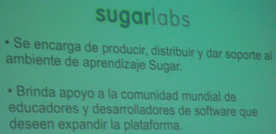 Imagen de Martín Abente sobre Sugar (plataforma educativa) en Latinoware 2010