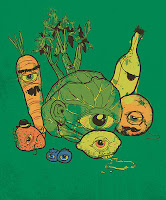 vegetables with eyes