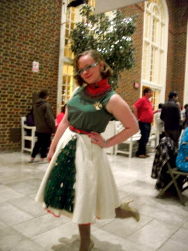 50's Christmas Skirt, Betty Draper look, Adventures in the Past Blog