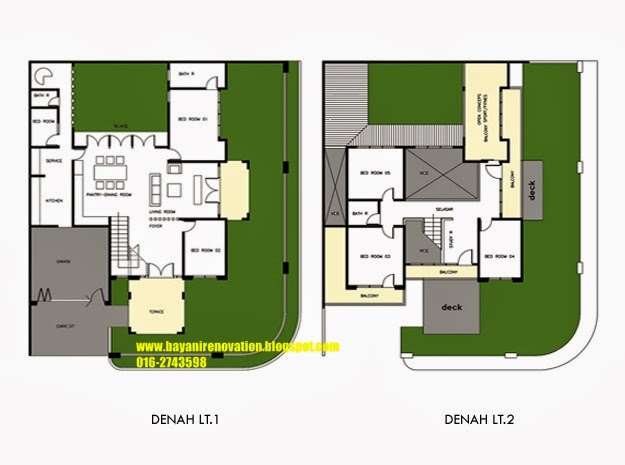 Design Idea Rumah  Pojok  2  lantai  Semi Klasik Bayani Home Renovation