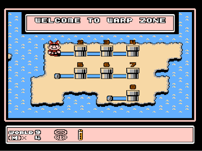 Les warp zones dans super mario bros 3 sur nes