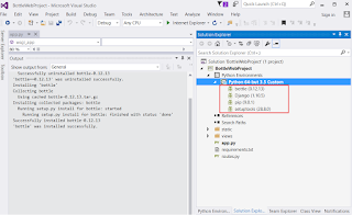 Python for Visual Studio - No Module Named 'Bottle'