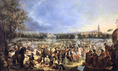 La feria de Sevilla - 1847 - Andrés Cortés y Aguilar - Colección Ybarra