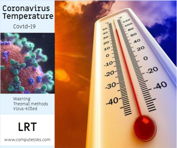 Quelle est la température pour tuer le virus corona