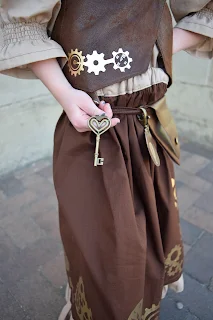 little girl DIY steampunk costume