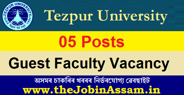 Tezpur University Recruitment