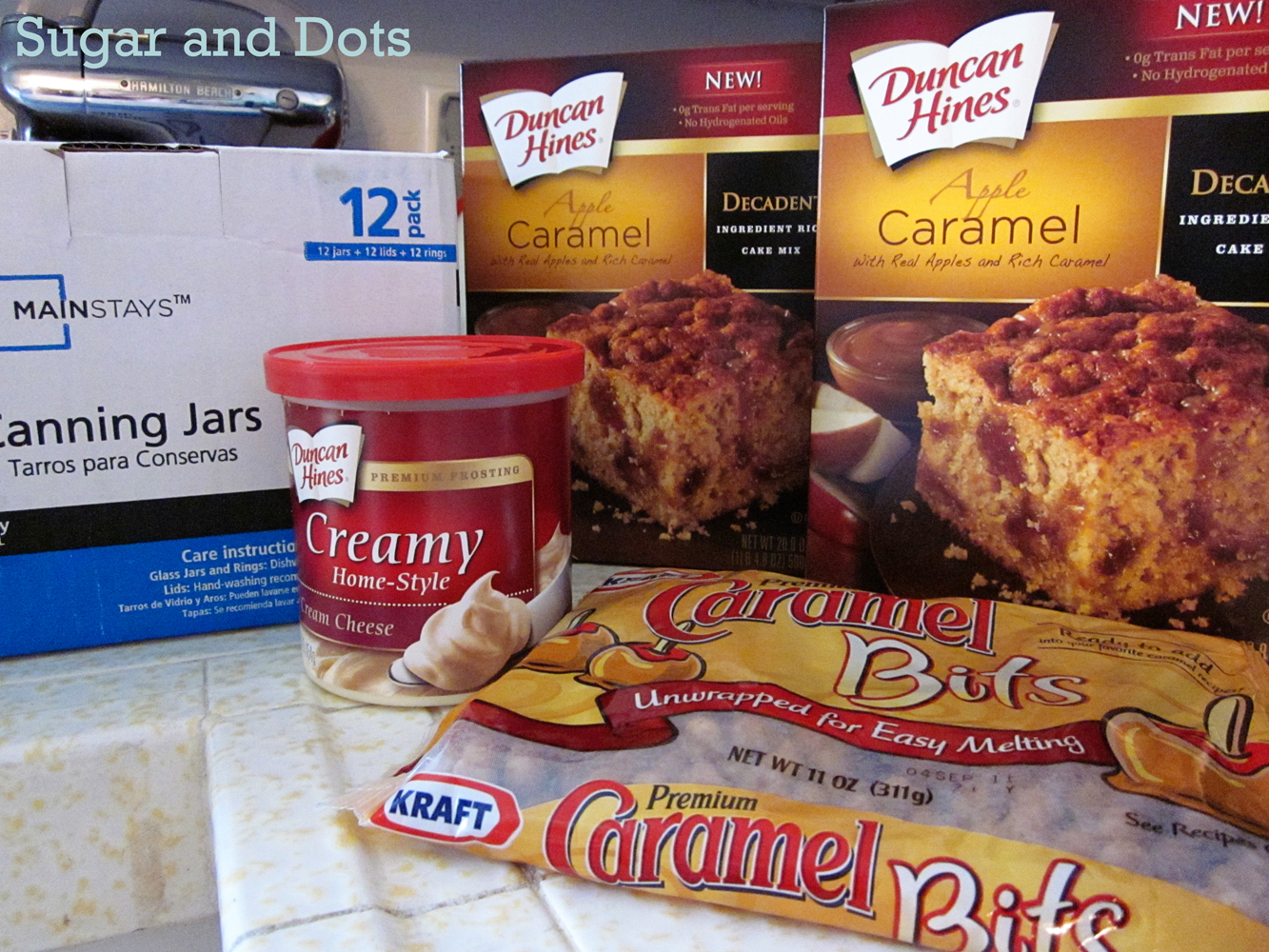 walmart Cake Apple Mess: with mix Mason Hello tiramisu  Cheese cake Frosting Cream  {in Caramel