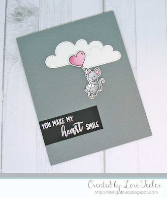 You Make My Heart Smile card-designed by Lori Tecler/Inking Aloud-stamps and dies from Lawn Fawn