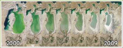 Image result for â??¢ DesapariciÃ³n del mar de Aral