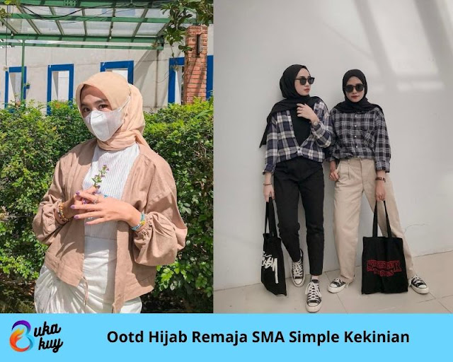 Ootd Hijab Remaja SMA Simple Kekinian