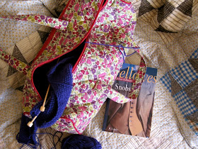 Knitting and book