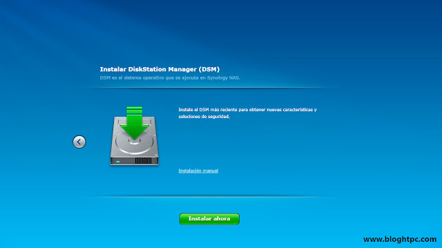 Instalación Synology DiskStation Manager