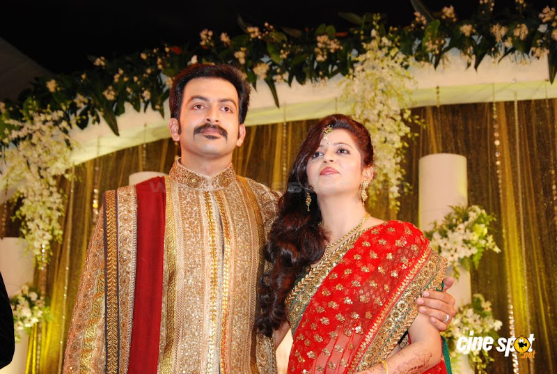 Prithviraj Wedding Reception Photos Stills Images glamour images