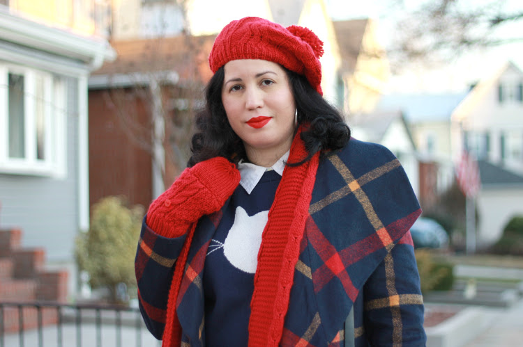 A Vintage Nerd, Retro Fashion Blog, Retro Lifestyle Blog, Modcloth Plaid Coat, Retro Winter Fashion Inspiration