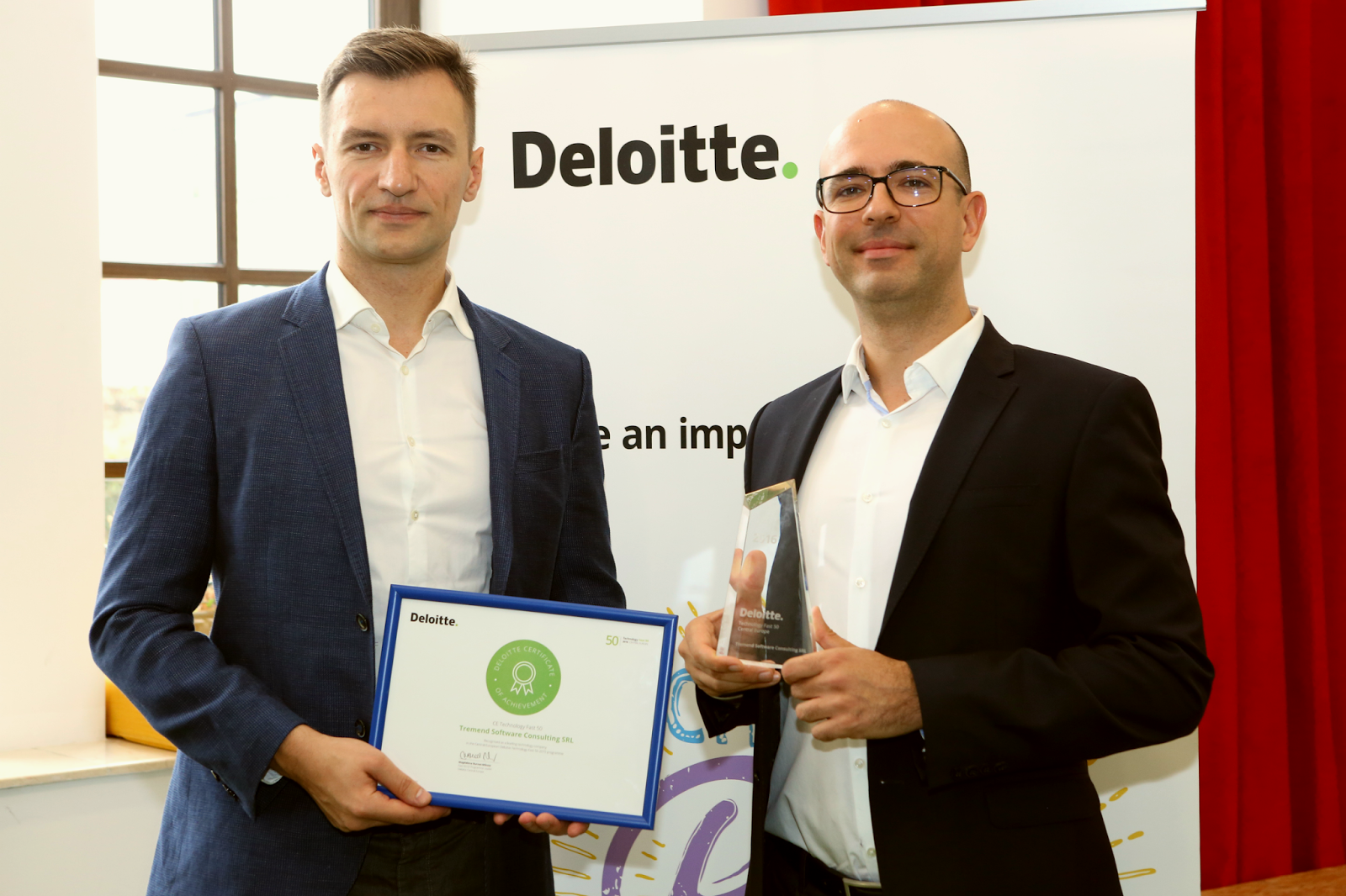 tremend, deloitte, fast 50 ce, central europe, fast growing, companie IT, IT, joburi IT, deloitte technology, managing partner, marius hanganu, ioan cocan, proiecte internationale, software development, embedded, fortune 500, startups, 11 ani, inovatie, best company, best IT company, IT company, romania, companie IT de succes