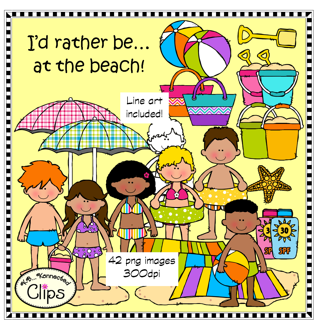 http://www.teacherspayteachers.com/Product/Id-rather-beat-the-beach-Clip-Art-Collection-1268045