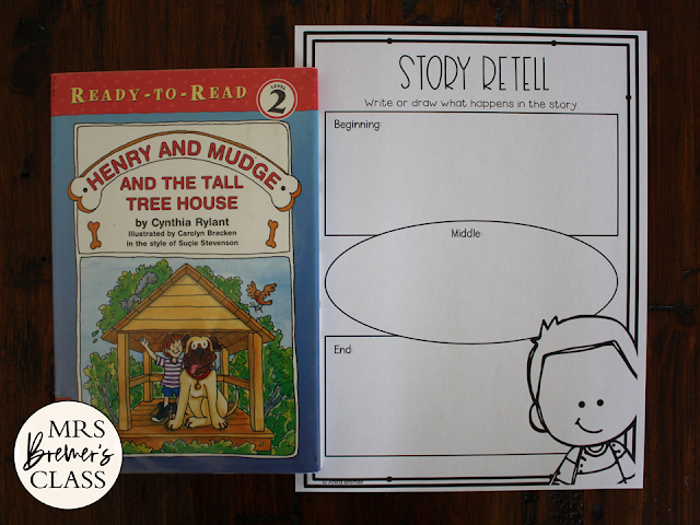 Henry and Mudge and the Tall Tree House book study unit with Common Core aligned literacy activities for First Grade and Second Grade