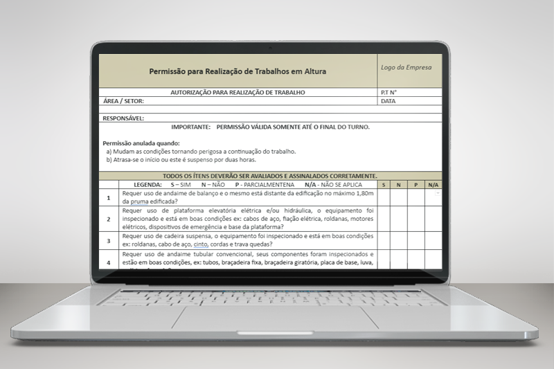 PTA - Permissão de Trabalho em Altura - NR35