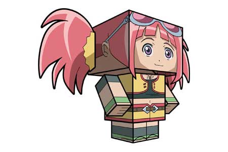 Dinosaur King Papercraft Zoe Drake