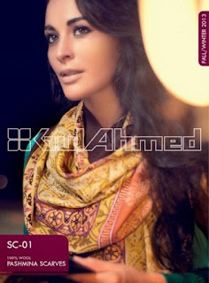 Gul Ahmed Pashmina Scarves for Womens