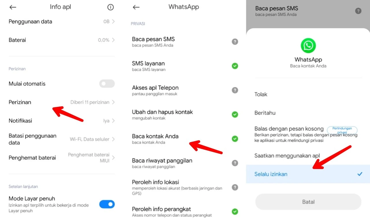 Mengatasi Nama Kontak WhatsApp Tidak Muncul Di HP Android