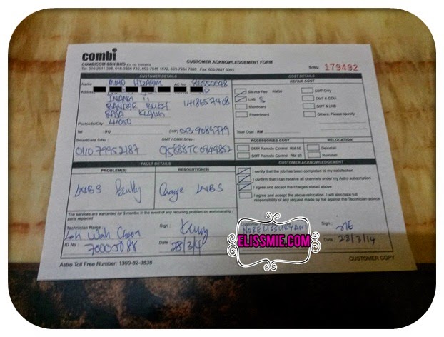 masalah astro tiada siaran