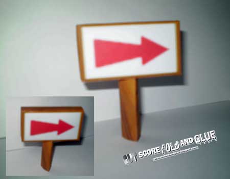 Glover Papercraft Sign Post