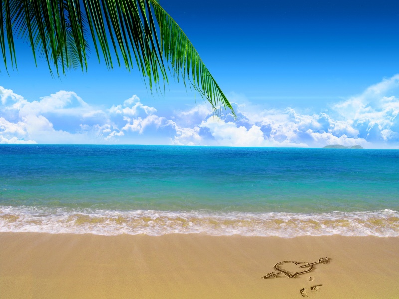 wallpapers nature beach. Beach Love Nature Wallpaper