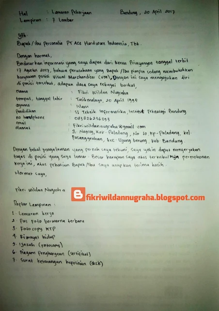 Contoh Surat Lamaran Kerja Tulis Tangan dan Ketik cara membuat berkas melamar pekerjaan lengkap kaidah eyd baik benar menarik perhatian perusahaan mudah diterima persyaratan fungsi tujuan metode kertas folio komputer bikin pilih terbaru mana