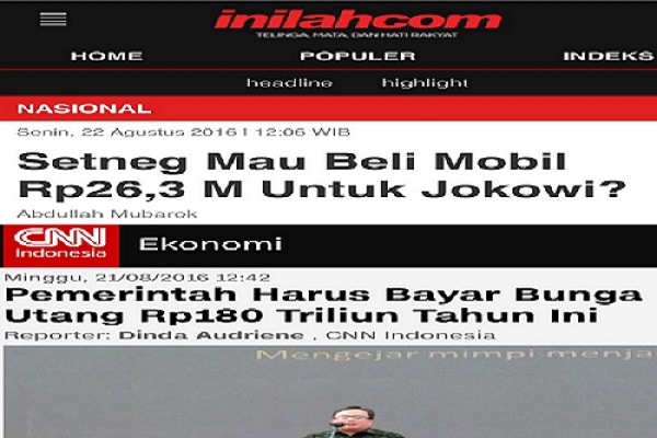  Bayar Bunga Utang Saja Tak Mampu, Malah Mikir Mobil Mewah Untuk Jokowi. Kita Ini Bangsa Apa? 
