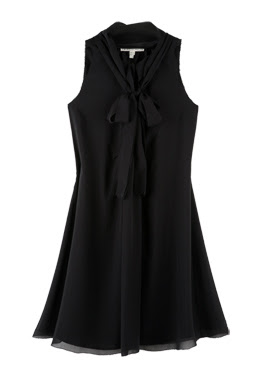 twenty8twelve black monette a line silk dress