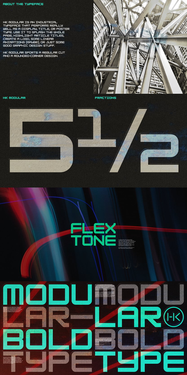 The Versatility of HK Modular Typeface: A Harmonious Blend of Sleekness and Approachability