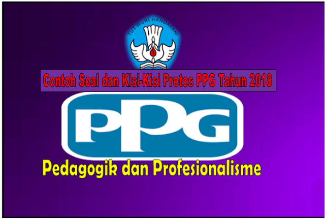 Contoh Soal dan Kisi-Kisi Pretes PPG Tahun 2018 Lengkap Dengan Contoh Soal TPA