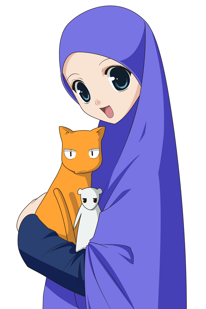 14 Gambar  Kartun  Muslimah Cute 