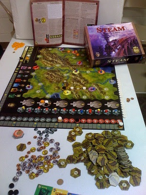 Steam Rail to Riches game in play