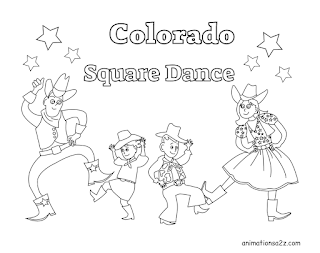 Colorado coloring pages symbols