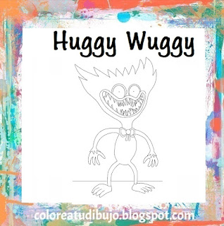 Dibujo de Huggy wuggy para pintar