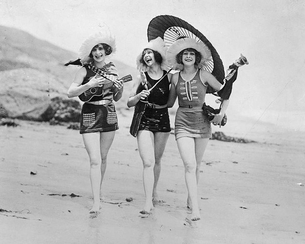 vintage picture beach